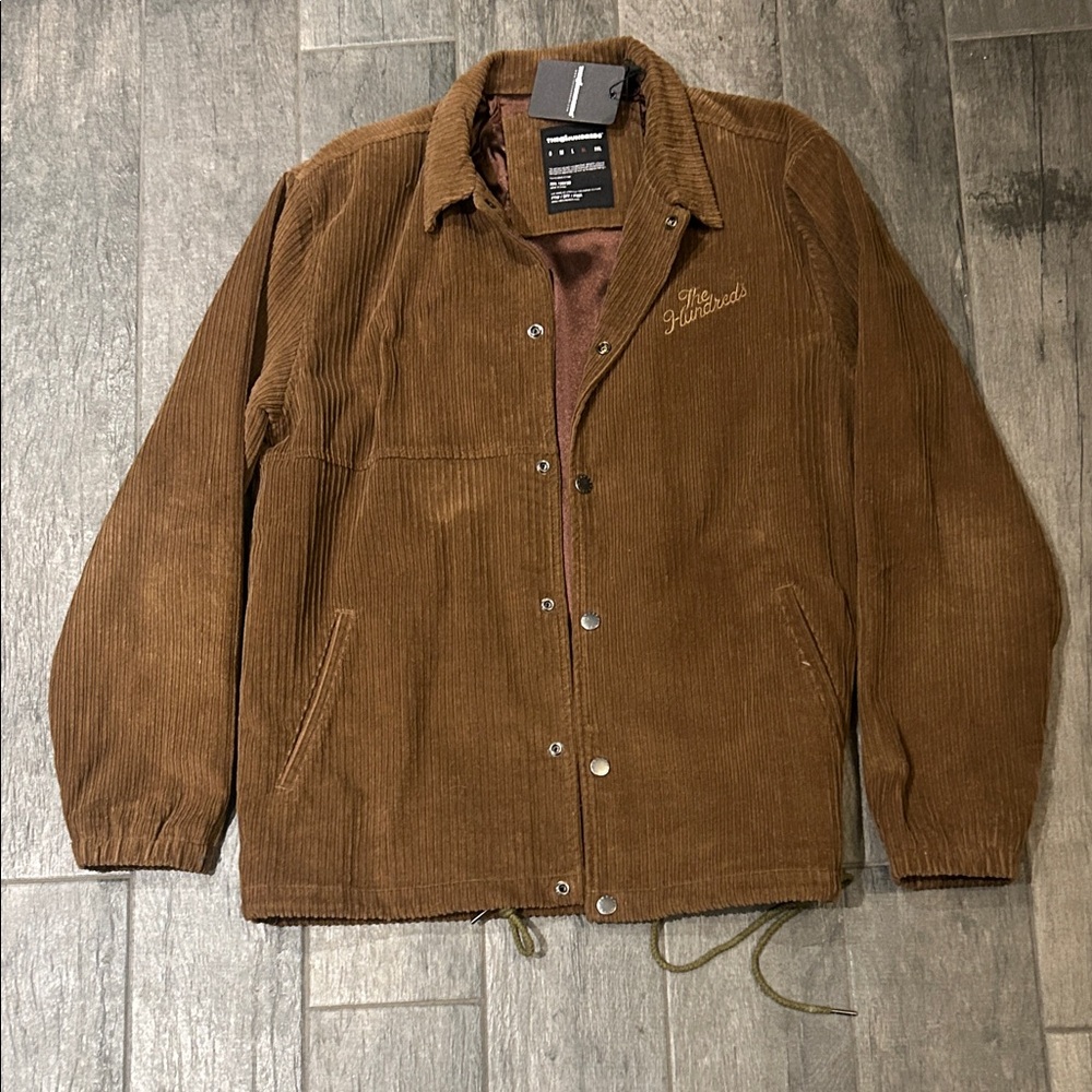 The Hundreds Tan Corduroy Shirt Jacket
